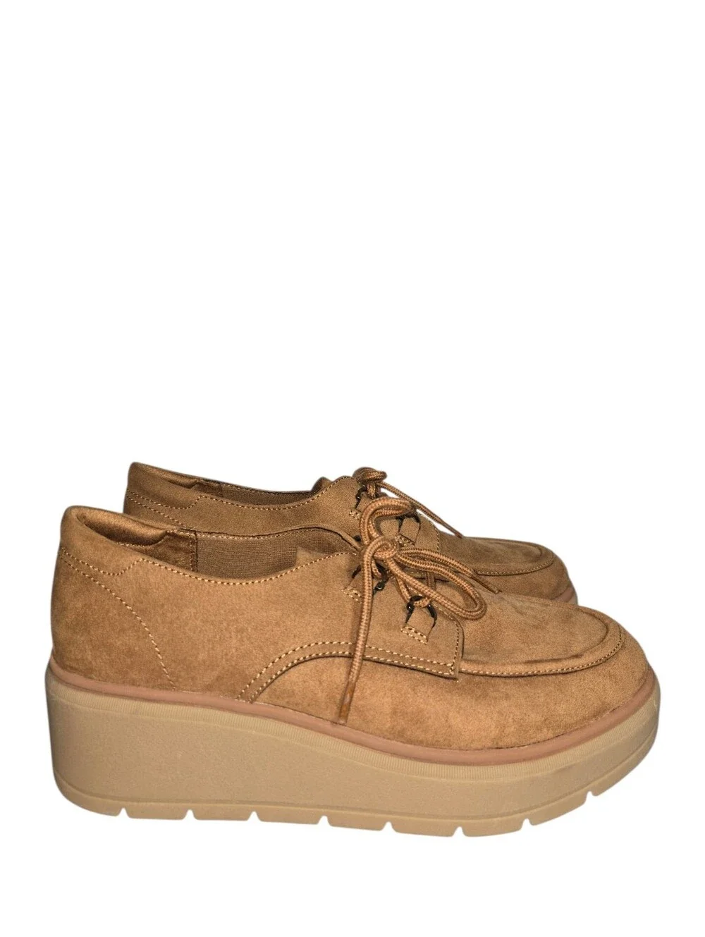 Dr. Scholl's Nice Day Max Platform Lug Oxford - Honey Brown